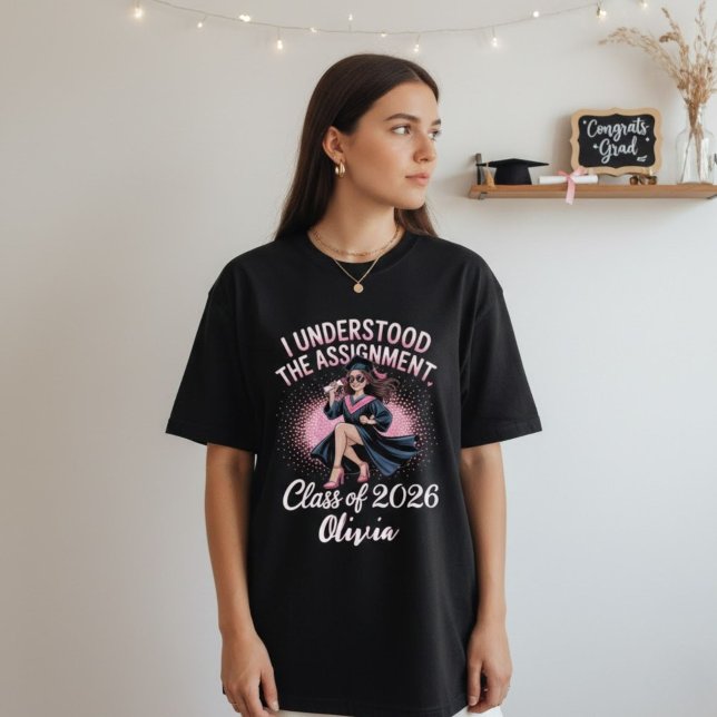 T-shirt J'ai compris le devoir Grad - Promotion 2026 (Créateur téléchargé)