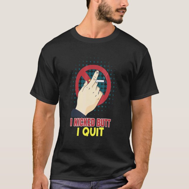 T-shirt J'Ai Couché Mais J'Ai Cessé De Fumer Cessatio Quit (Devant)
