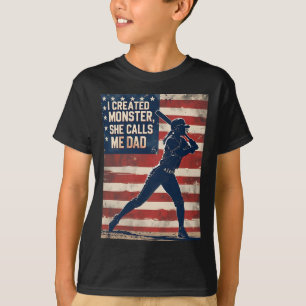 T-shirt J'ai créé un monstre qui m'appelle papa Cadeau de