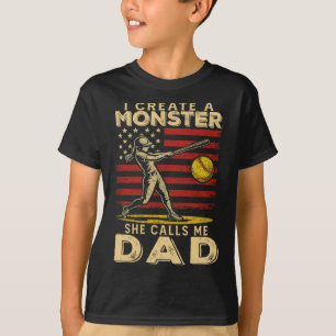 T-shirt J'ai créé un monstre qui m'appelle Papa tout simpl