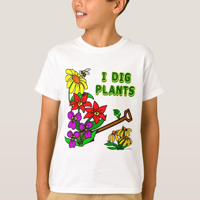 T-shirt J'Ai Creg Plante Gardener Dit (Devant)