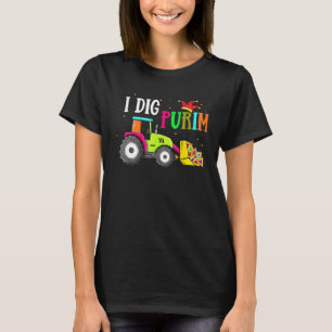 T-shirt J'Ai Creg Purim Hamantaschen Tracteur Juifs