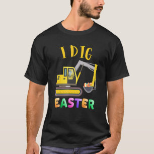 T-shirt J'Ai Creusé Lapin Lapin De Pâques Tracteur Conduct