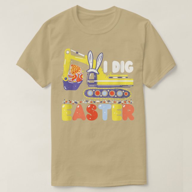 T-shirt J'Ai Creusé Pâques Digger mignonette Ecavator Garç (Design devant)