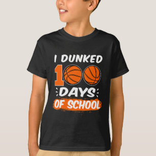 T-shirt J'ai dansé 100 jours de basket-ball à l'école