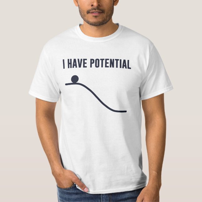 T-shirt J'Ai De L'Énergie Potentielle (Devant)