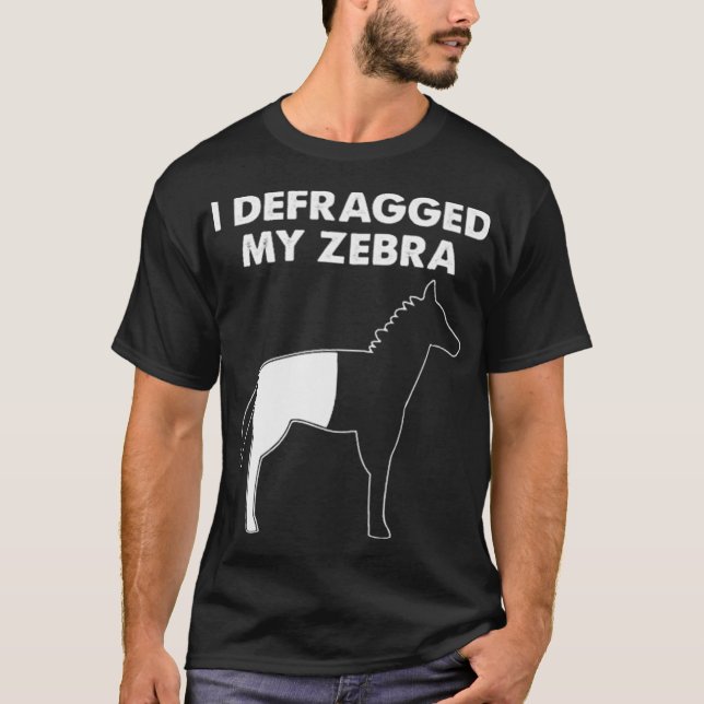 T-shirt J'Ai Défrayé Mon Zebra (Devant)