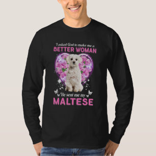 T-shirt J'Ai Demandé À Dieu De Me Faire Une Meilleure Femm