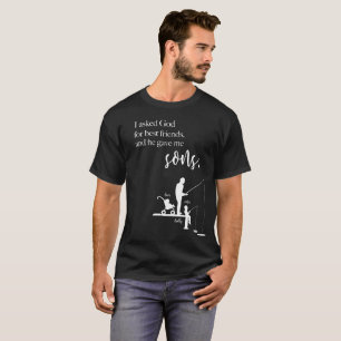 T-shirt J'ai demandé à Dieu de meilleurs amis et il m'a do