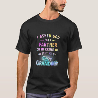 T-shirt J'Ai Demandé À Dieu De S'Associer Au Crime Il M'A