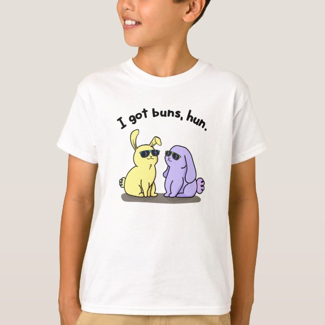 T-shirt J'Ai Des Buns Hun Drôle Lapin Lapin Pun (Devant)