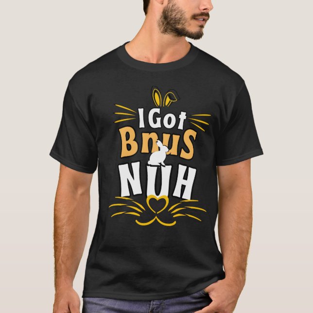 T-shirt J'ai des buns, Hun Lapin (Devant)