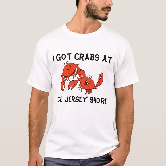 T-shirt J'Ai Des Crabes À Jersey Shore (Devant)