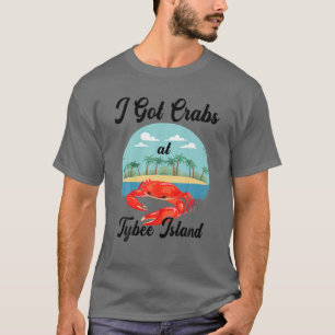 T-shirt J'Ai Des Crabes À Tybee Island Drôle Crabes Love