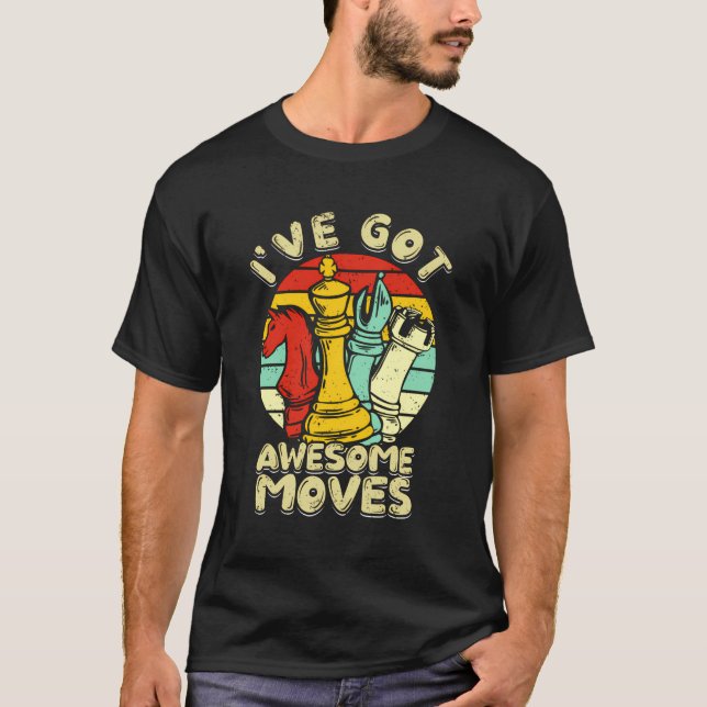 T-shirt J'Ai Des Déplacements Géniaux Vérifier Les Échecs  (Devant)