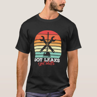 T-shirt J'ai des fuites, j'ai des compétences Funny Plum P