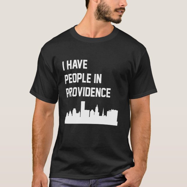 T-shirt J'ai des gens à Providence Rhode Island (Devant)