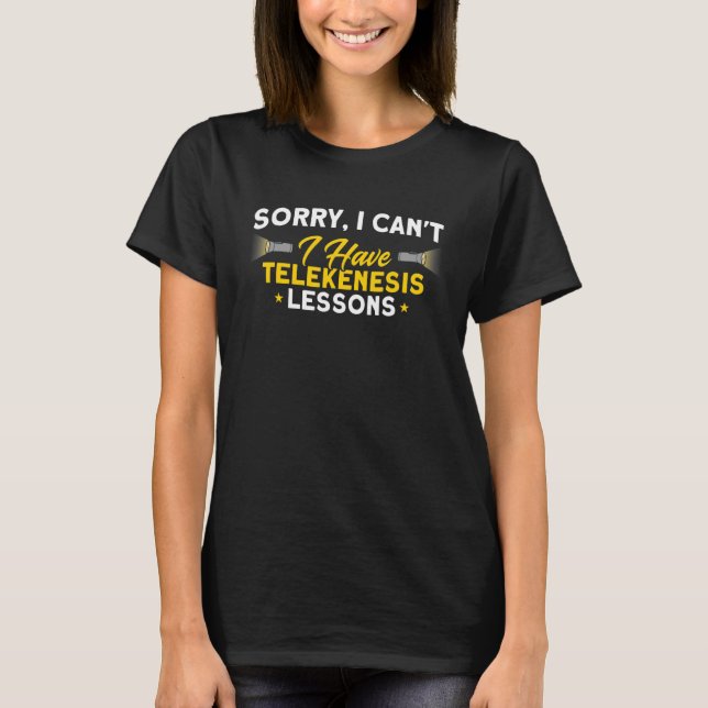 T-shirt J'Ai Des Leçons De Telekenèse Hantée Maison Fantôm (Devant)