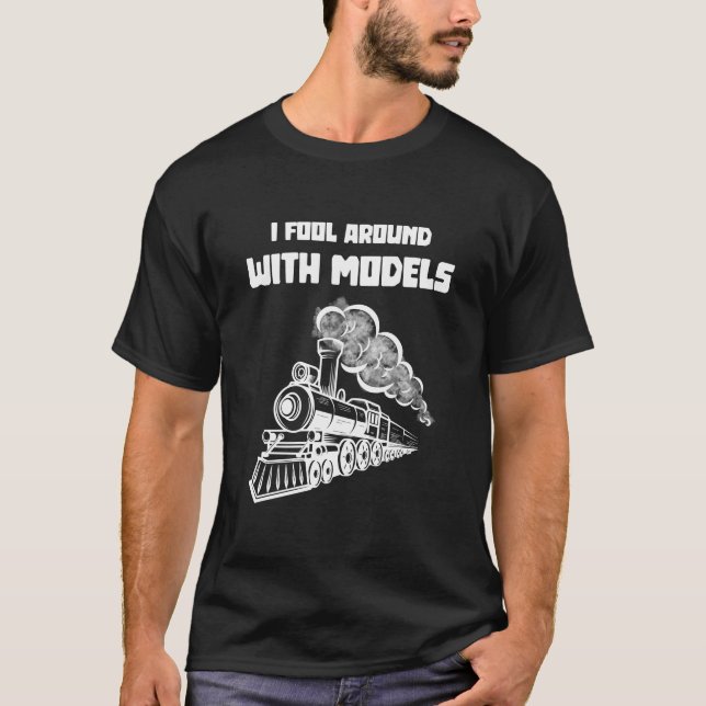 T-shirt J'ai des mannequins avec I Funny Train (Devant)