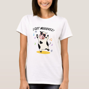 T-shirt J'Ai Des Mooos Drôle Dansant Pun De Vache