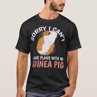 T-shirt J'Ai Des Plans Avec Mon Propriétaire De Cochon De