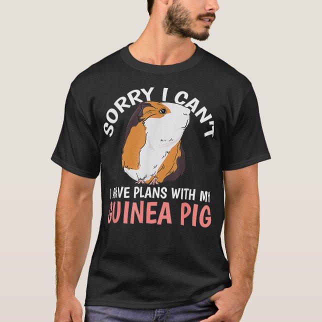T-shirt J'Ai Des Plans Avec Mon Propriétaire De Cochon De  (Devant)
