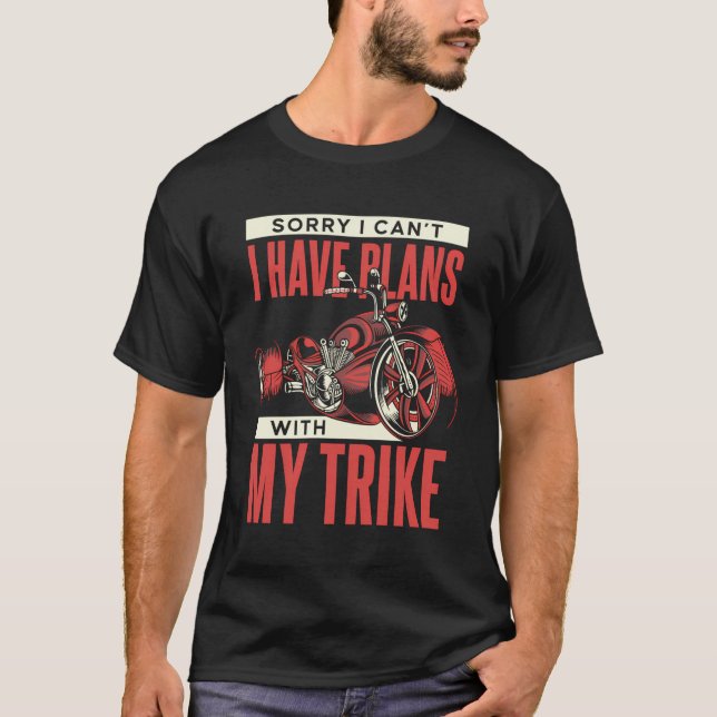 T-shirt J'Ai Des Plans Avec Mon Tricycle Tricycle Tri (Devant)