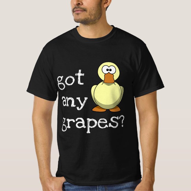 T-shirt J'Ai Des Raisins - Drôle Canard (Devant)