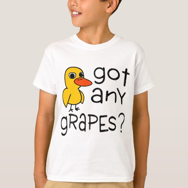 T-shirt J'Ai Des Raisins - La Chanson Du Canard (Devant)