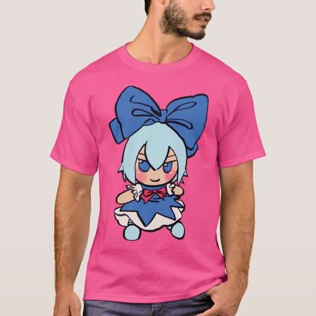 T-shirt J'Ai Dessiné Le Mème Touhou Plush De Cirno Fumo (Devant)