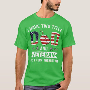 T-shirt J'Ai Deux Titre Papa Et Vétérinaire