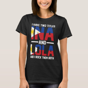 T-shirt J'ai deux titres Ina et Lola Oma
