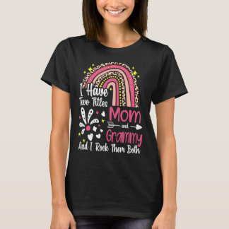 T-shirt J'Ai Deux Titres Maman Et Grammy Meilleure Grammy