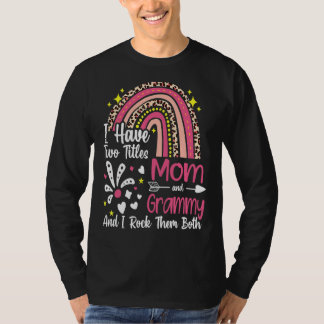 T-shirt J'Ai Deux Titres Maman Et Grammy Meilleure Grammy