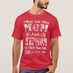 T-shirt J'ai deux titres Maman et StepMom Floral Mother's<br><div class="desc">J'Ai Deux Titres Maman Et StepMom Floral Fête des Mères Cadeau.</div>