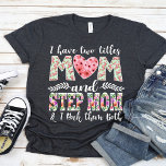 T-shirt J'ai deux titres, Maman et StepMom Je les roche<br><div class="desc">Célébrez l'amour des familles mixtes avec notre cadeau unique "I Have Two Titles, Maman et StepMom and I Rock Them them Two"! Parfait pour la Fête des Mères, les anniversaires ou toute occasion spéciale, ce don réfléchi met en valeur l'amour et la force des stepmoms qui embrassent leur double rôle...</div>