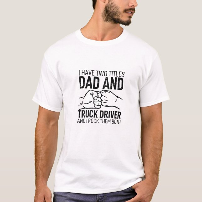 T-shirt J'Ai Deux Titres Papa (Devant)