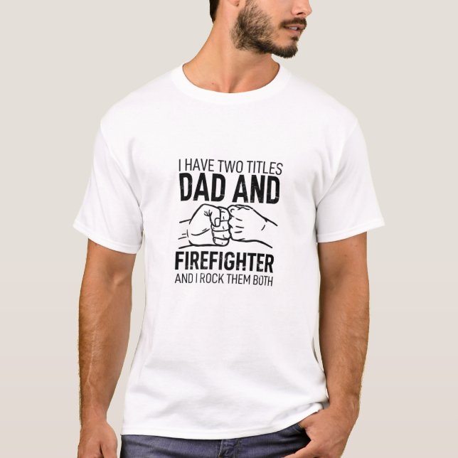 T-shirt J'Ai Deux Titres Papa (Devant)