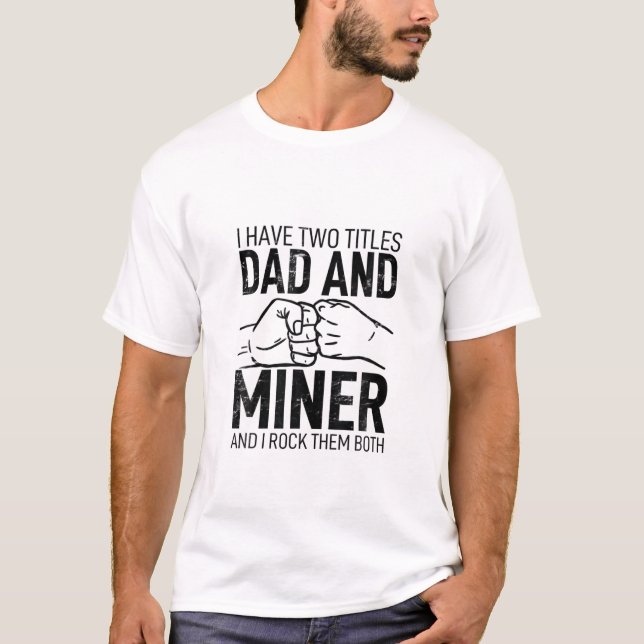 T-shirt J'Ai Deux Titres Papa (Devant)