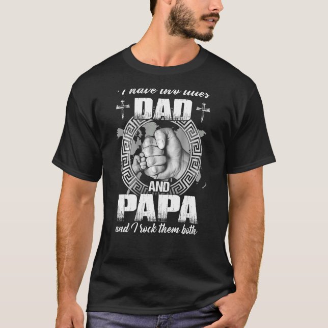 T-shirt J'Ai Deux Titres Papa Et Papa Et Je Les Frappe Tou (Devant)