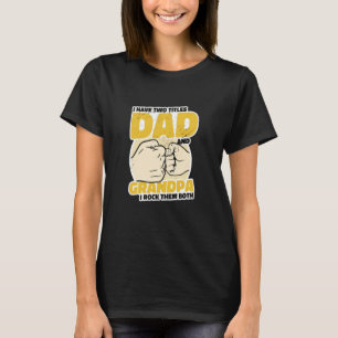 T-shirt J'ai deux titres papa grand-pa rock eux