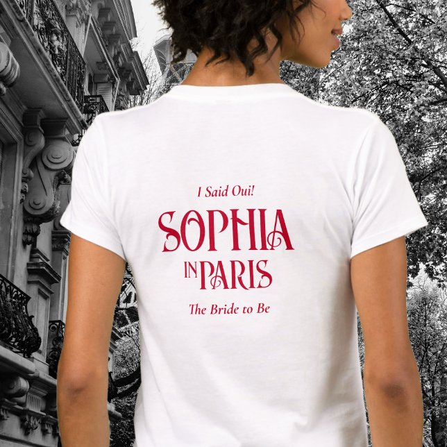 T-shirt J'Ai Dit Oui ! Le birde To Be Paris Bachelorette (Créateur téléchargé)