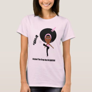 T-SHIRT J'AI DONNÉ UN COUP DE PIED LA MERDE HORS DU CANCE