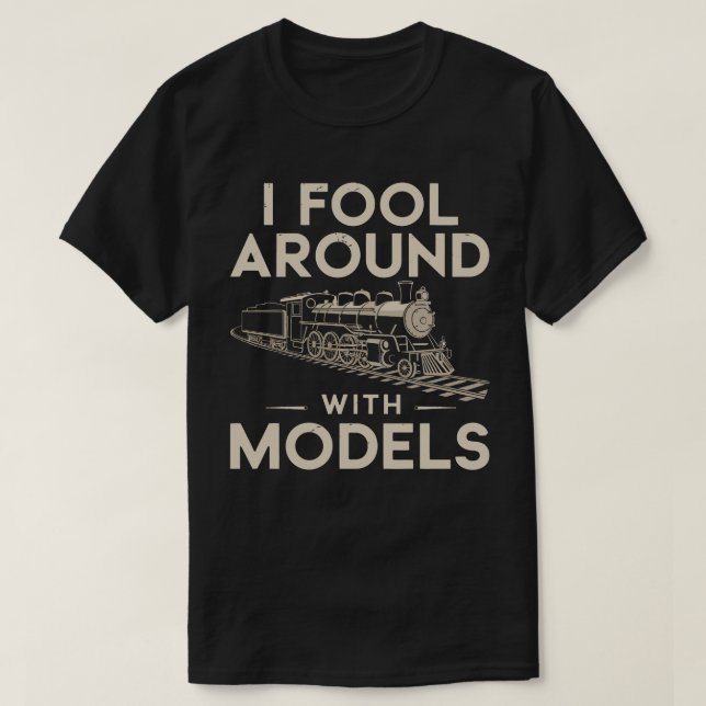 T-shirt J'ai du mal avec des modèles - Modèle Train Collec (Design devant)