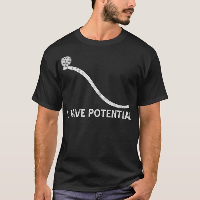 T-shirt J'ai du potentiel  Physique de l'énergie drôle Sci (Devant)