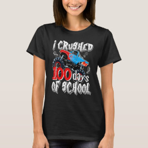 T-shirt J'Ai Écrasé 100 Jours De Camion Monster De L'École
