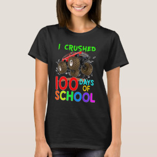 T-shirt J'ai Écrasé 100 Jours De Camion Monstre Enfants Bo