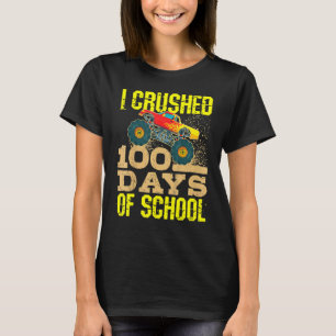 T-shirt J'Ai Écrasé 100 Jours De Chemises Scolaires Garçon