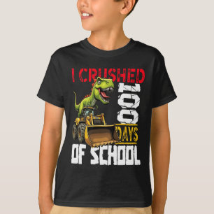 T-shirt J'Ai Écrasé 100 Jours De Construction De Bulldozer