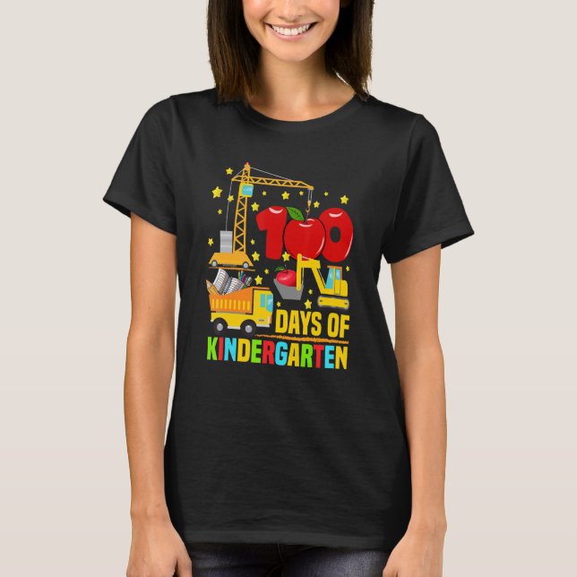 T-shirt J'ai écrasé 100 jours de construction de jardin d' (Devant)